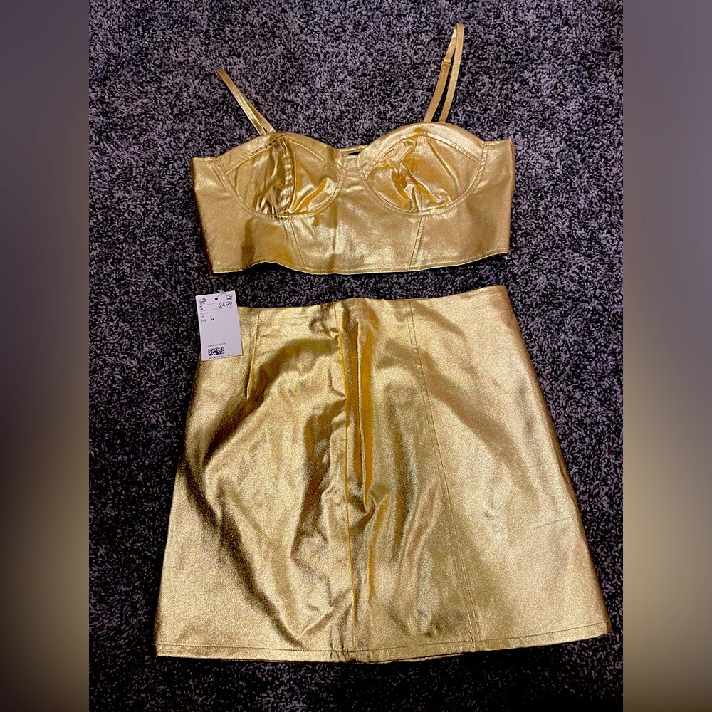 Crop Top and Mini Skirt set